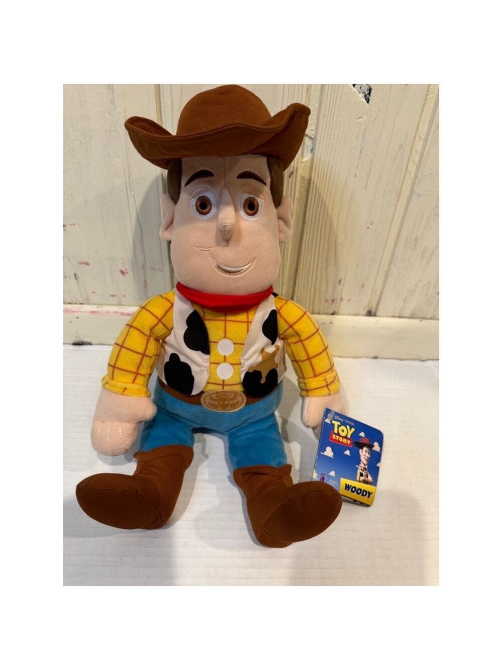 Disney Toy Story Woody Plush Doll 14 in Unisex Yellow Brown